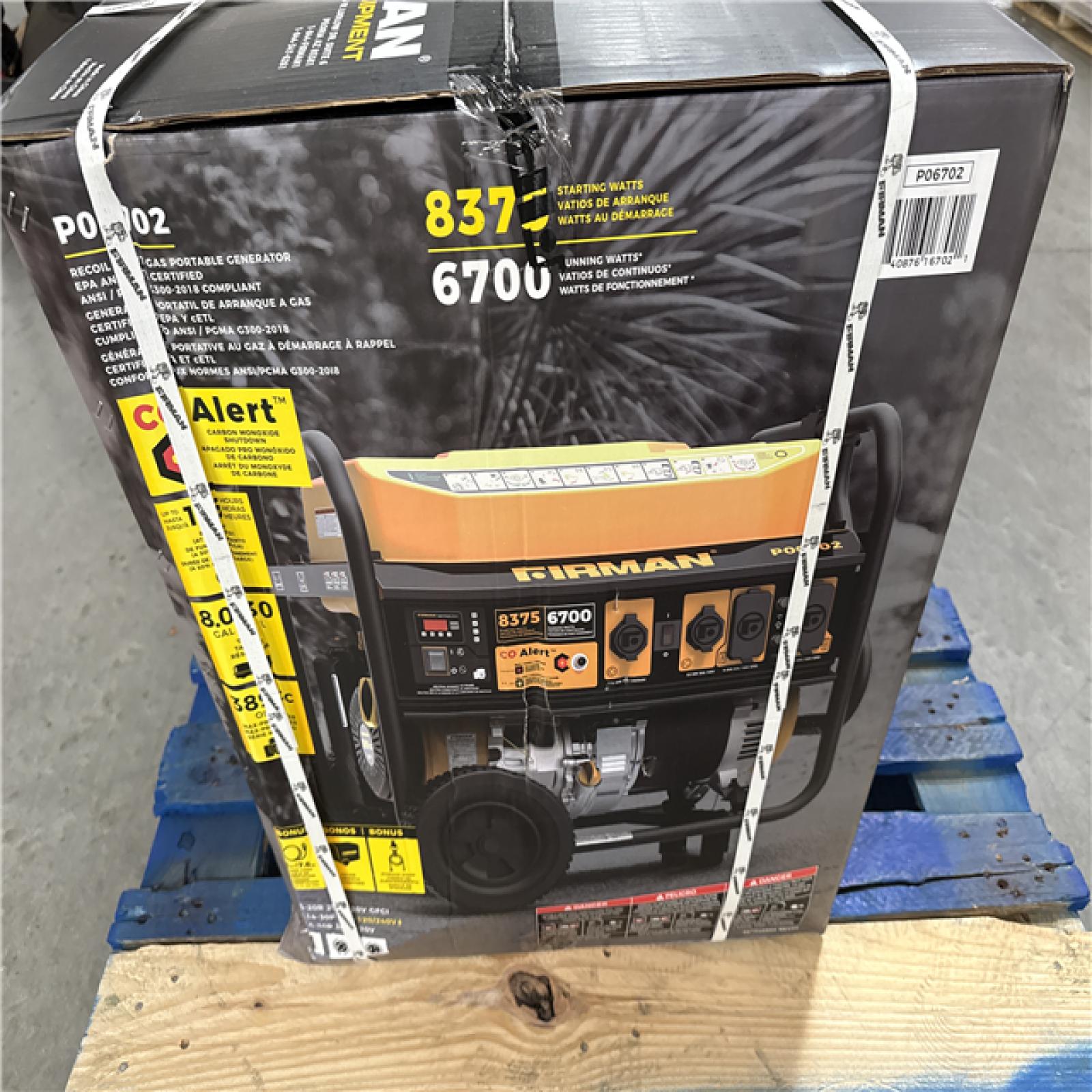 California NEW Firman Recoil Start Gas Portable Generator
