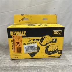 NEW - DEWALT 20V MAX Lithium-Ion Starter Kit with 4.0 Ah and 5.0 Ah Batteries and Charger