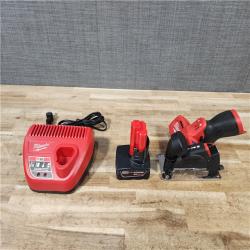 HOUSTON LOCATION - AS - IS Milwaukee FUEL 12V Lithium-Ion Brushless Cordless 3 in. Cut Off Saw W/ BATTERY & CHARGER