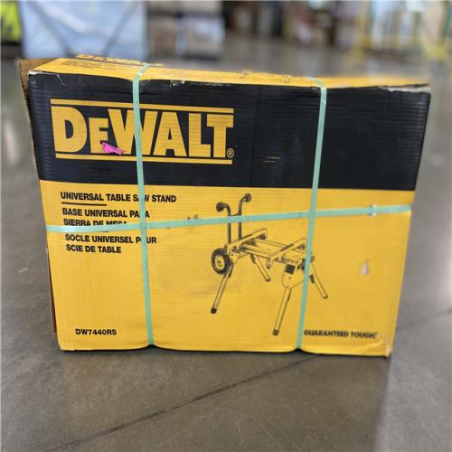 DALLAS LOCATION - DEWALT 33 lbs. Heavy Duty Rolling Table Saw Stand with Quick-Connect Stand Brackets with 200lbs. Capacity 3.0k