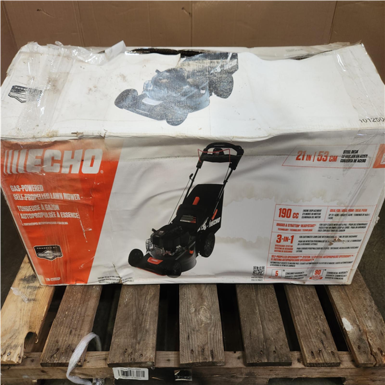 Phoenix NEW ECHO 21 in. 190 cc Briggs and Stratton Gas 3-in-1 Dual Blade RWD Self-Propelled Lawn Mower with Single Lever Deck Adjustment