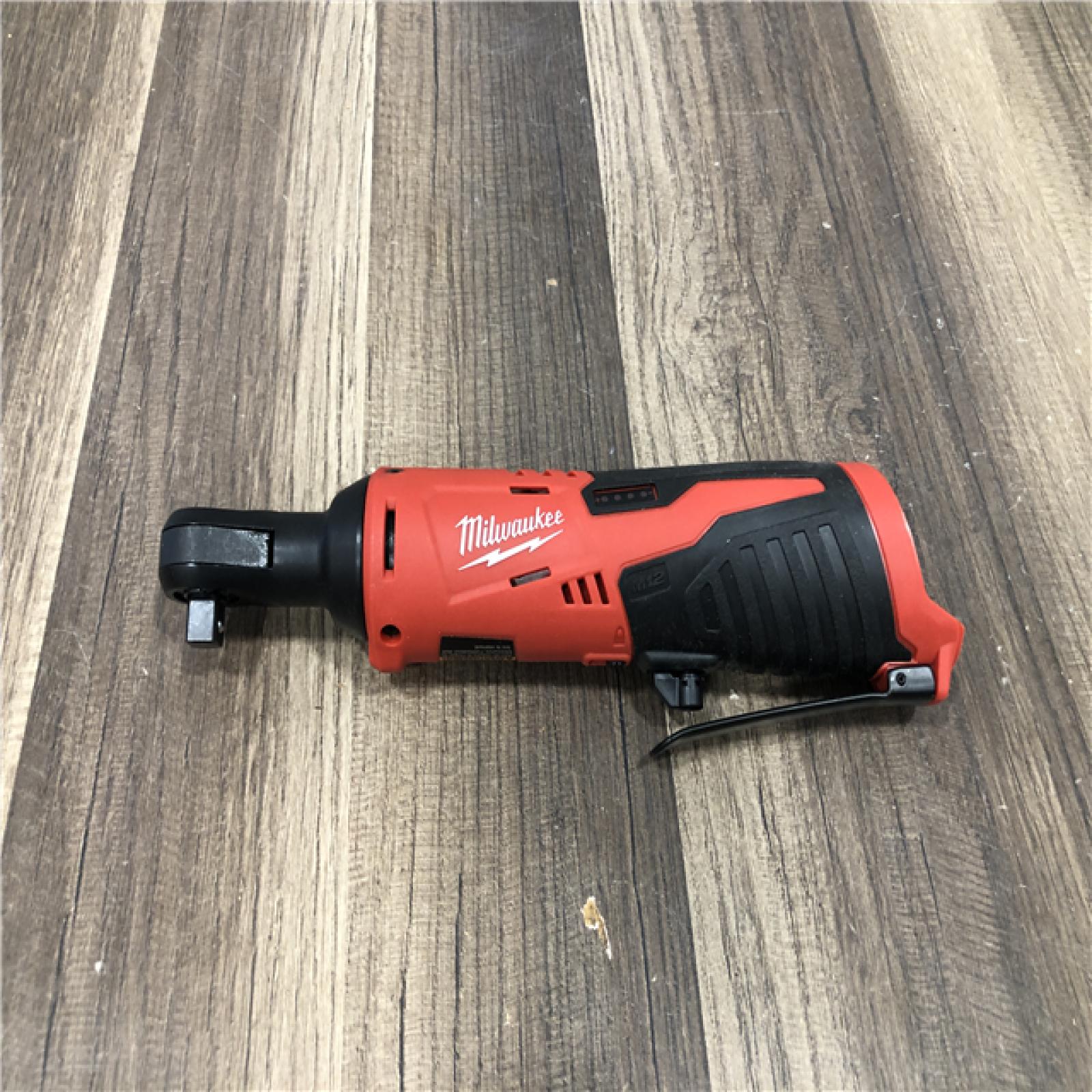 AS-IS Milwaukee 12V Lithium-Ion Cordless 3/8 in. Ratchet (Tool-Only)