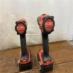 AS-IS MILWAUKEE M18 FUEL 18V Lithium-Ion Brushless Cordless Hammer Drill and Impact Driver Combo Kit (2-Tool) with 2 Batteries