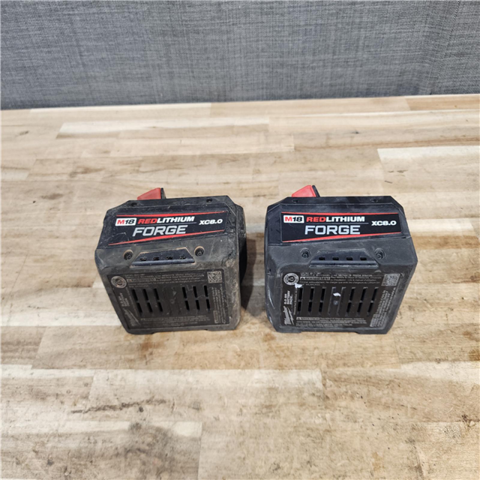 HOUSTON LOCATION - AS-IS MILWAUKEE FORGE BATTERY PACK QTY - 2