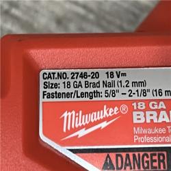 AS-IS Milwaukee FUEL 18-Volt Lithium-Ion Brushless Cordless Gen II 18-Gauge Brad Nailer (Tool-Only)