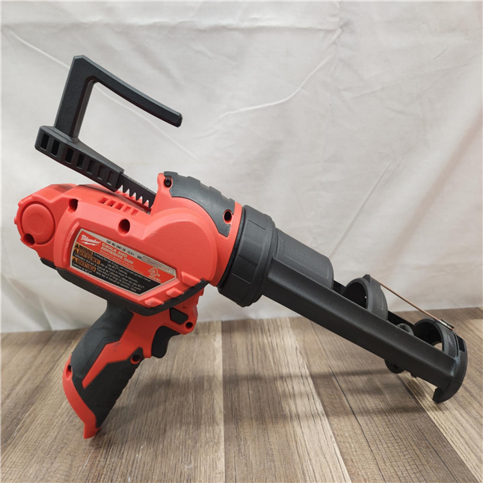 AS-IS- Milwaukee M12 12V Cordless 10oz Caulk/Adhesive Gun (Tool Only)