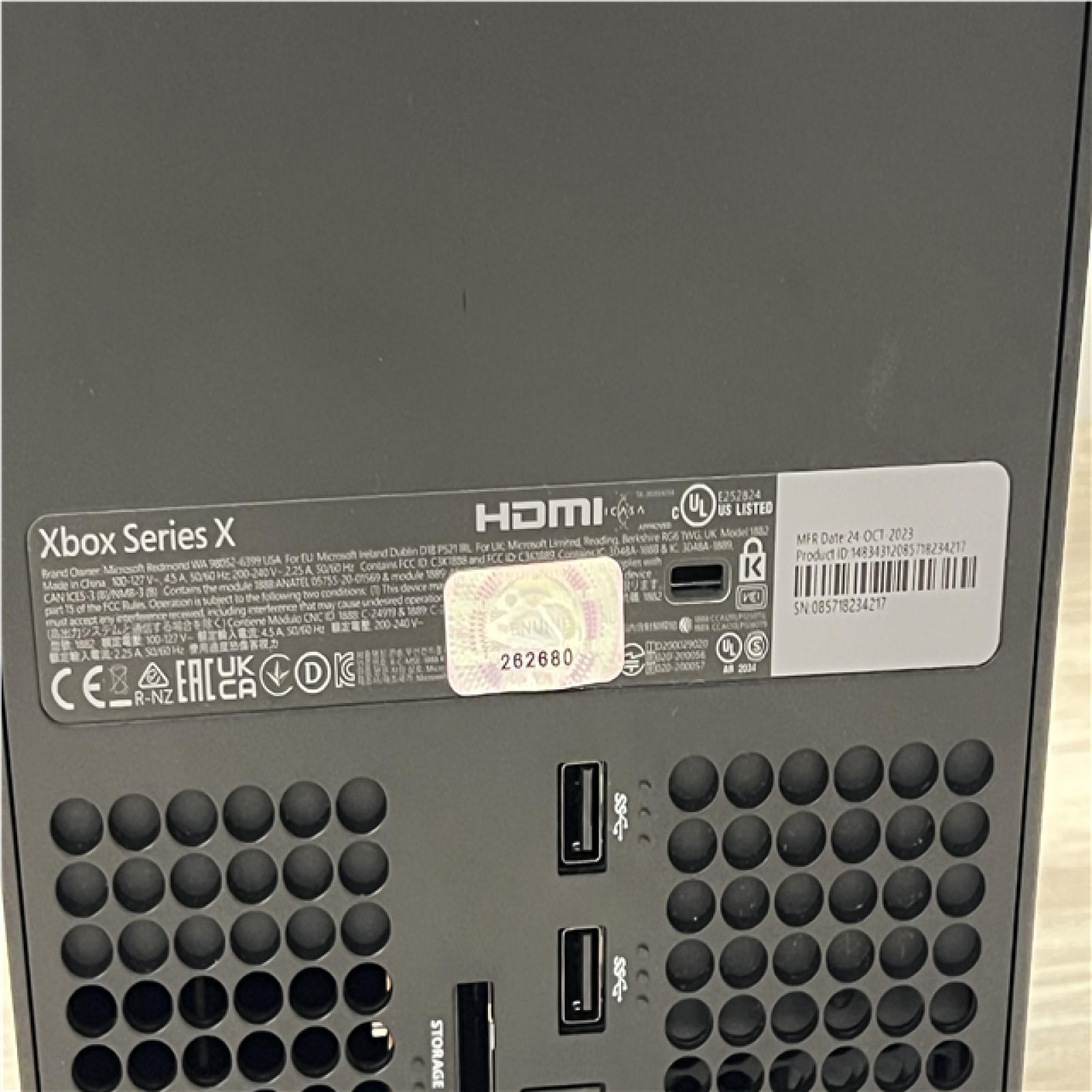 AS-IS MICROSOFT XBOX SERIES X - CONSOLE - 1TB - 1882