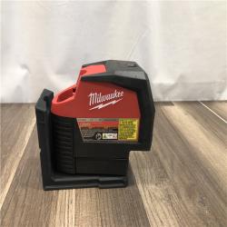 AS-IS Milwaukee 12-Volt Lithium-Ion Cordless Green 125 ft. Cross Line and Plumb Points Laser Level (Tool-Only)