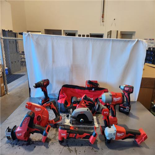 AS-IS- Milwaukee 18-Volt Lithium-Ion Cordless (9-Tool) Combo Kit