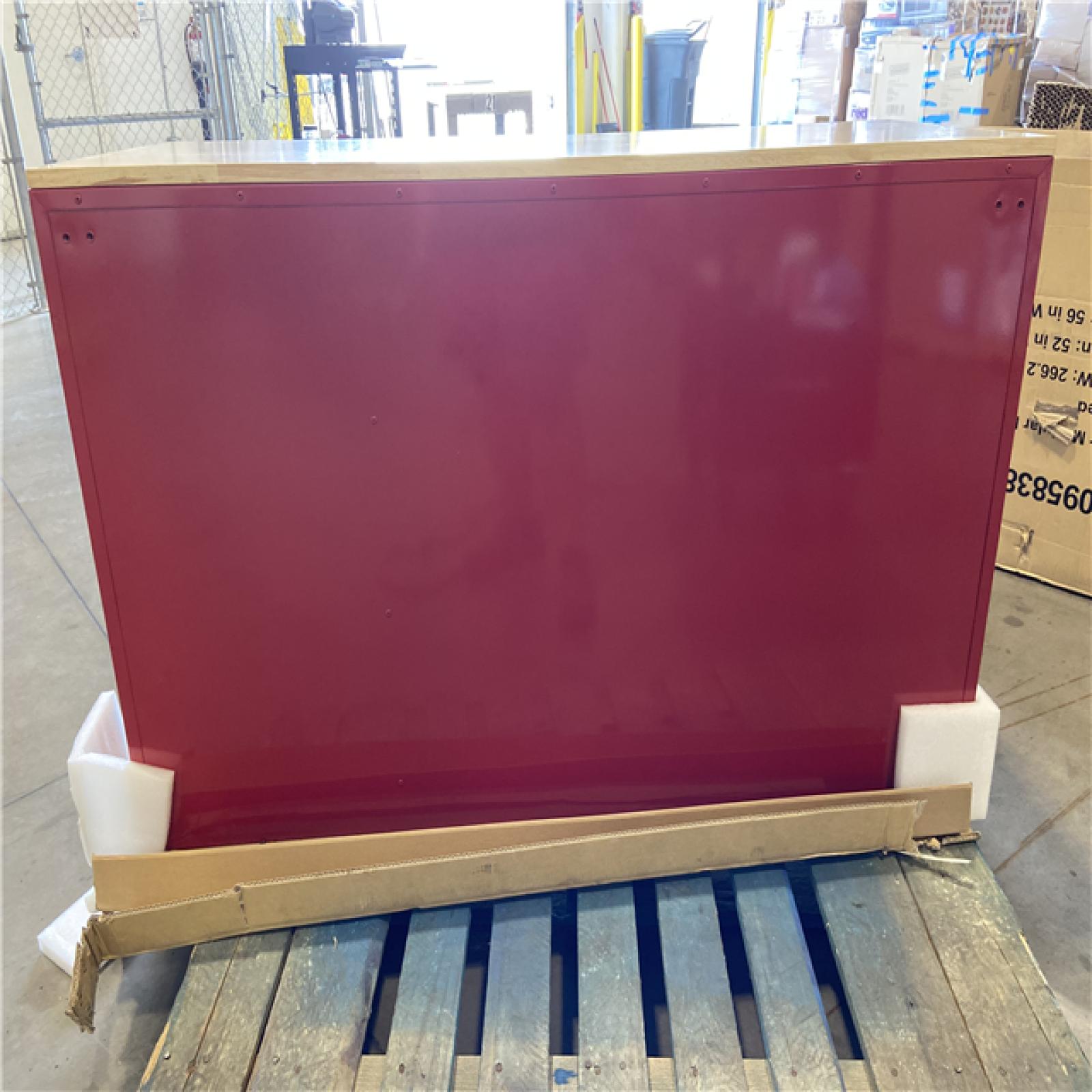 DALLAS LOCATION -Husky Modular Tool Storage 52 in. W x 20 in. D Standard Duty Red Mobile Workbench Cabinet
