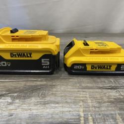 AS-IS DEWALT 20V MAX Lithium-Ion Battery Kit with 5.0Ah and 2.0Ah Battery and Charger