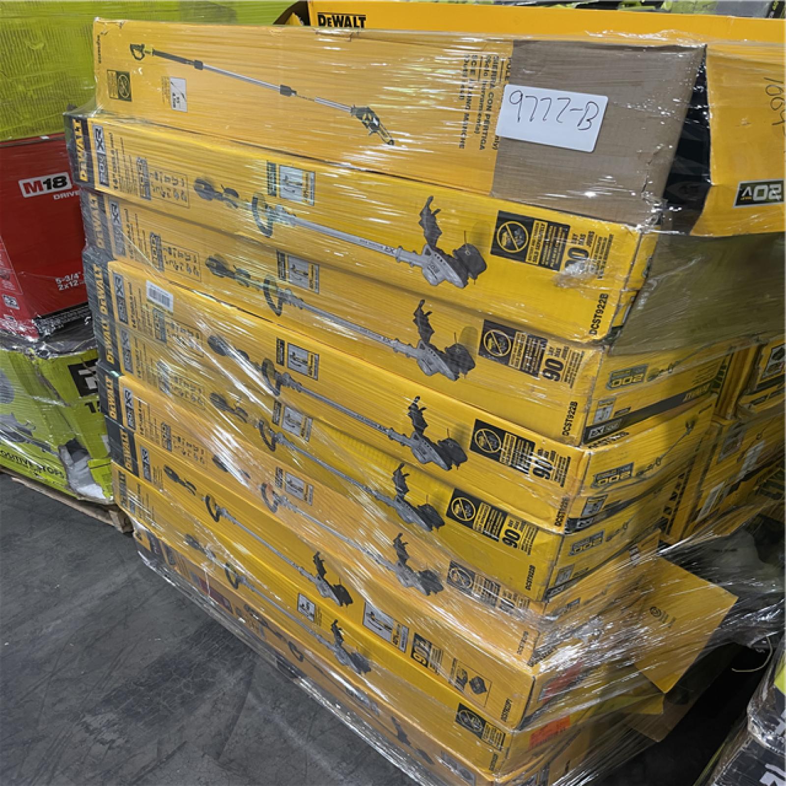 Pittston Location As-Is Power Tools Partial Truckload (16 pallets) 9777-B
