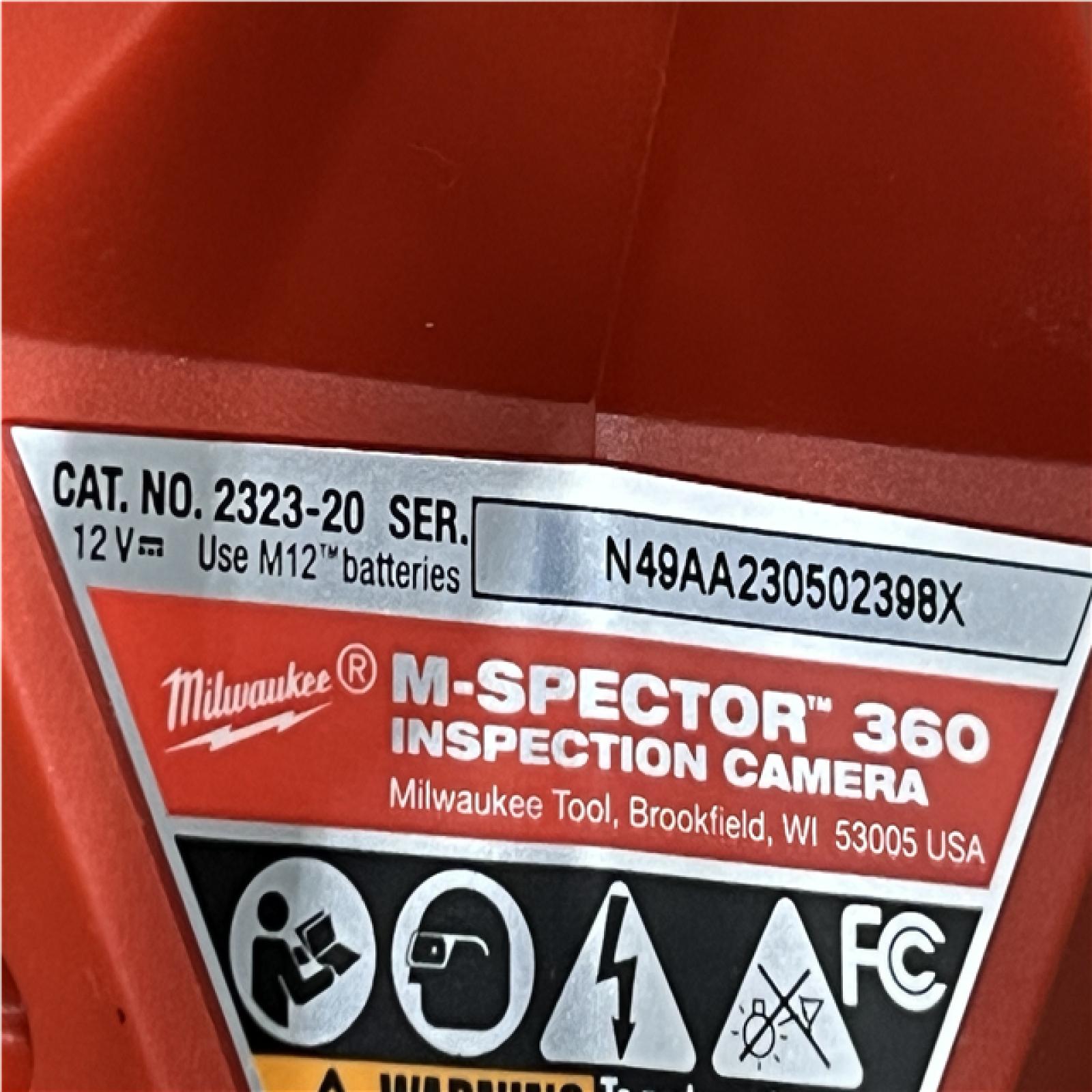 AS-IS Milwaukee 12V Lithium-Ion Cordless M-SPECTOR 360-Degree 4 ft. Inspection Camera Kit