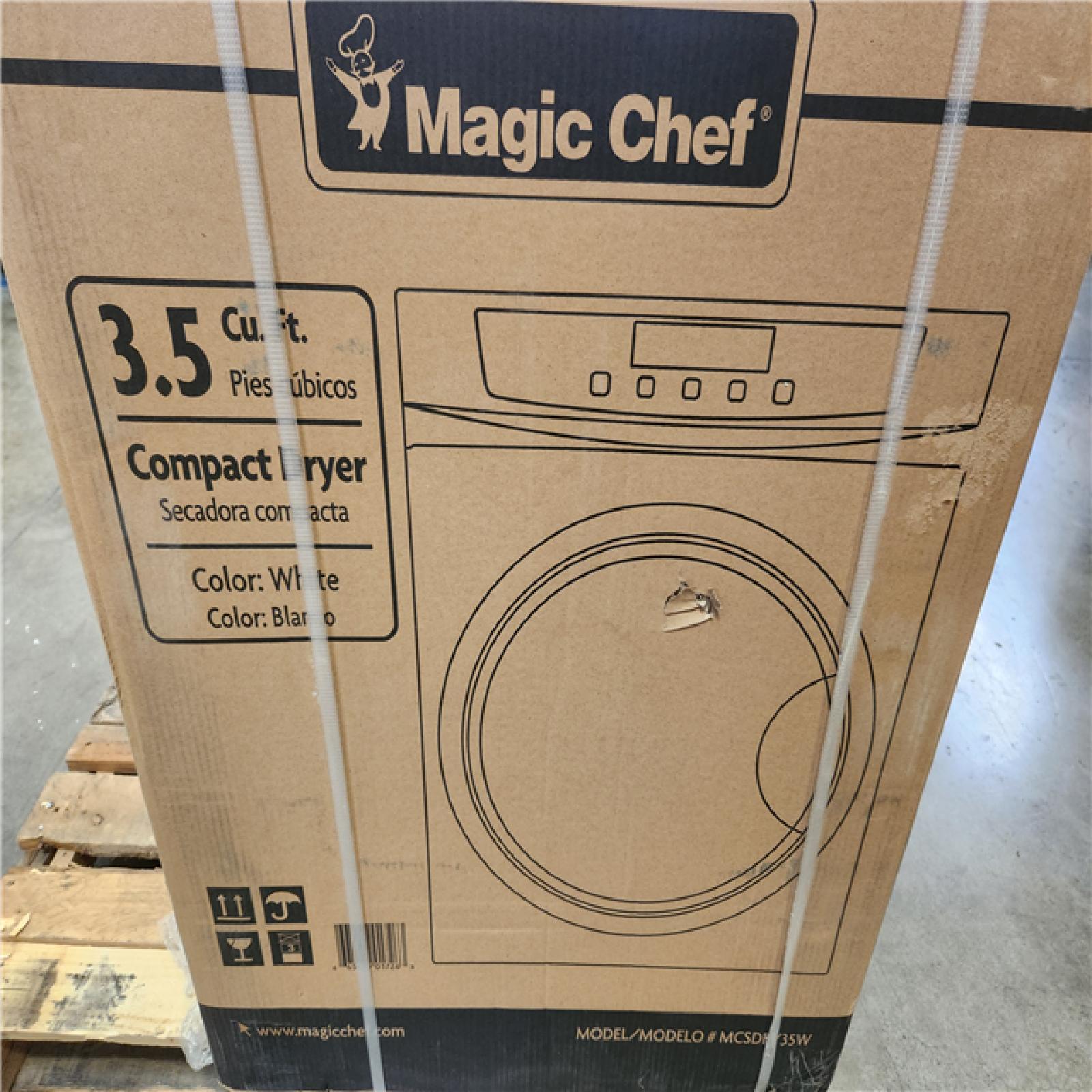 Phoenix NEW Magic Chef 24 in. Washer and Dryer Combo with 2.3 cu. ft. Front Load Washer & 3.5 cu. ft Heat Pump Electric Dryer