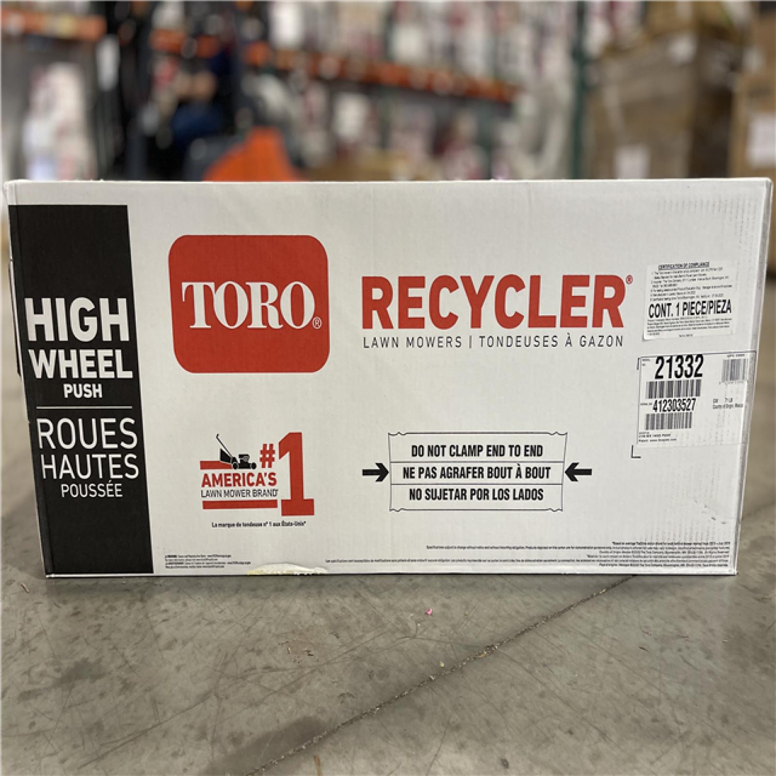 NEW! - TORO 21 in. (53cm) Recycler® High Wheel Push Gas Lawn Mower