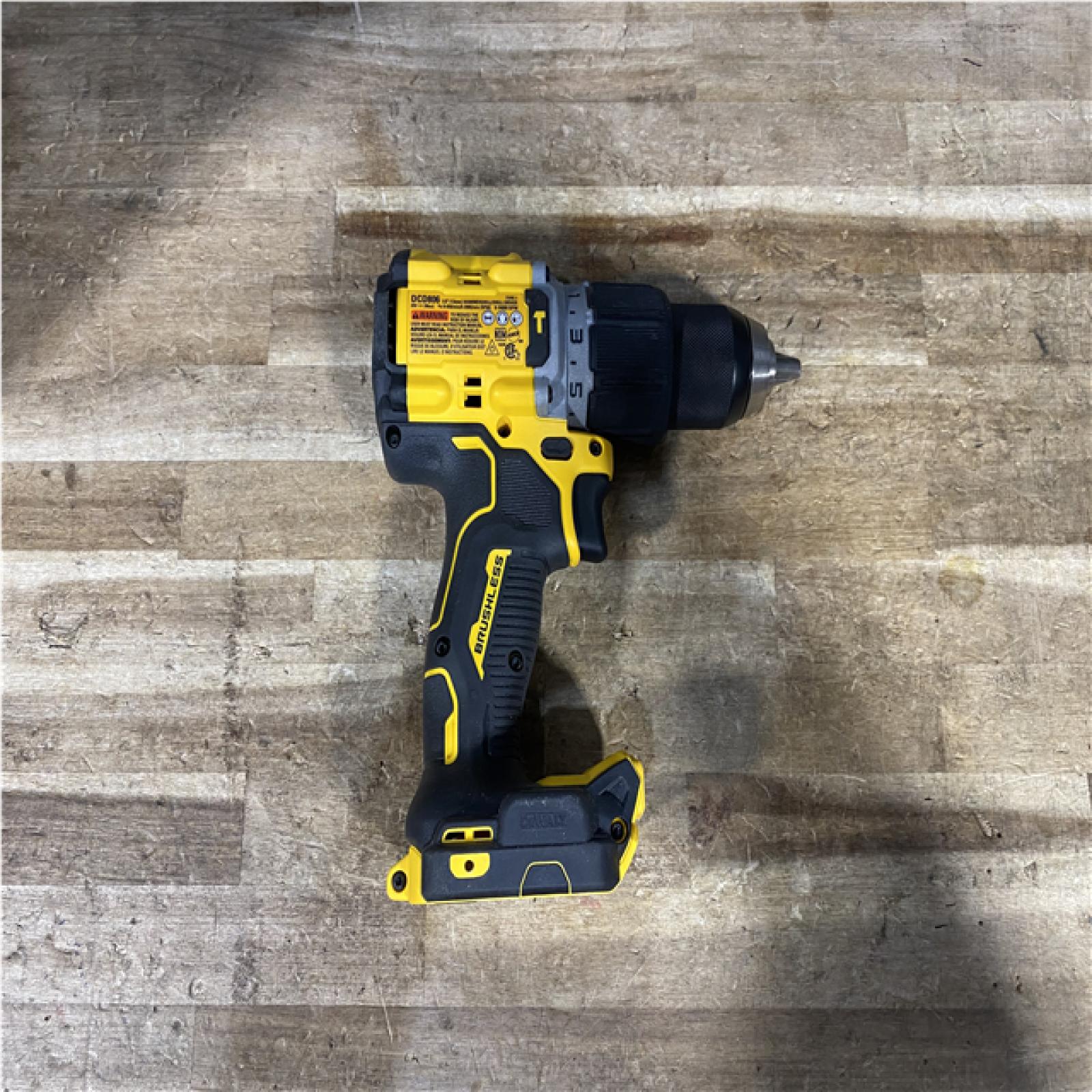 Houston Location AS-IS DEWALT 20V XR Brushless Cordless 1/2 in. Hammer Drill (Tool-Only)