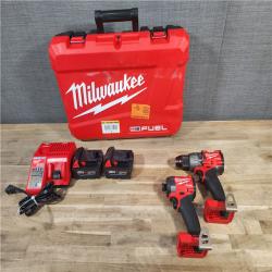 HOUSTON LOCATION - AS-IS MILWAUKEE FUEL 18V Lithium-Ion Brushless Cordless Hammer Drill and Impact Driver Combo Kit (2-Tool) with 2 Batteries