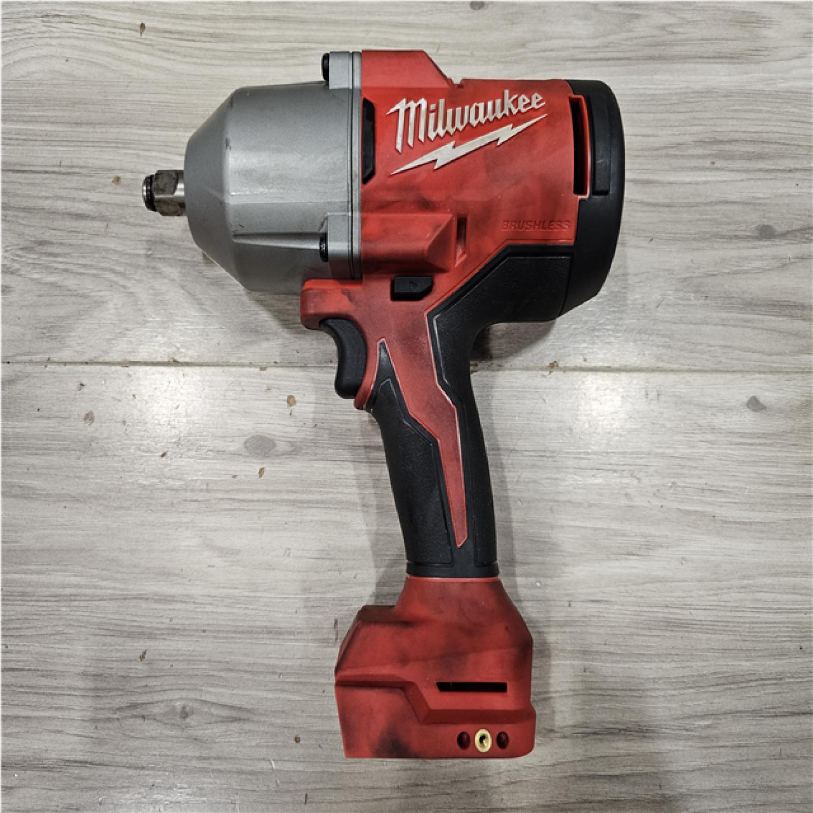 AS-IS Milwaukee 18-Volt Lithium-Ion Brushless 1/2 in. High Torque Impact Wrench with Friction Ring (Tool-Only)