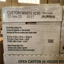 Phoenix NEW USG Ceiling Wood Fiber Ceiling Tile White (1 120 sq. ft/ 35 Cases)