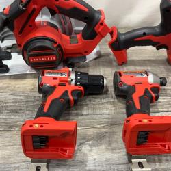AS-IS Milwaukee 18-Volt Lithium-Ion Brushless Cordless (4-Tool) Combo Kit