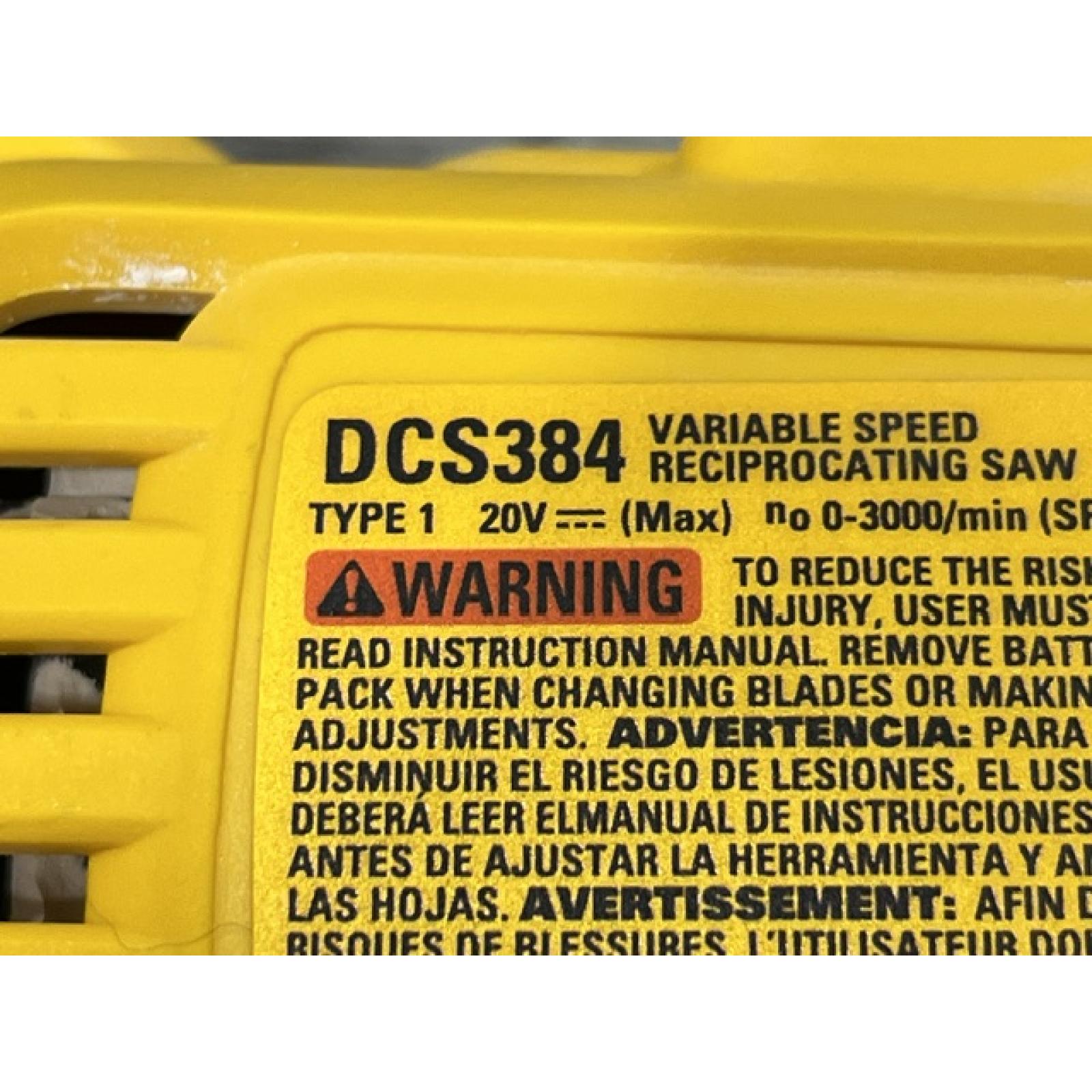 AS-IS DEWALT 20-Volt XR Cordless Reciprocating Saw (Tool Only)