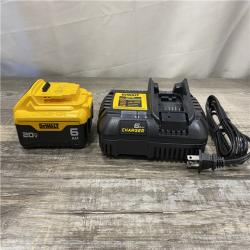 AS-IS DEWALT 20V MAX Lithium-Ion 6.0 Ah Battery and Charger