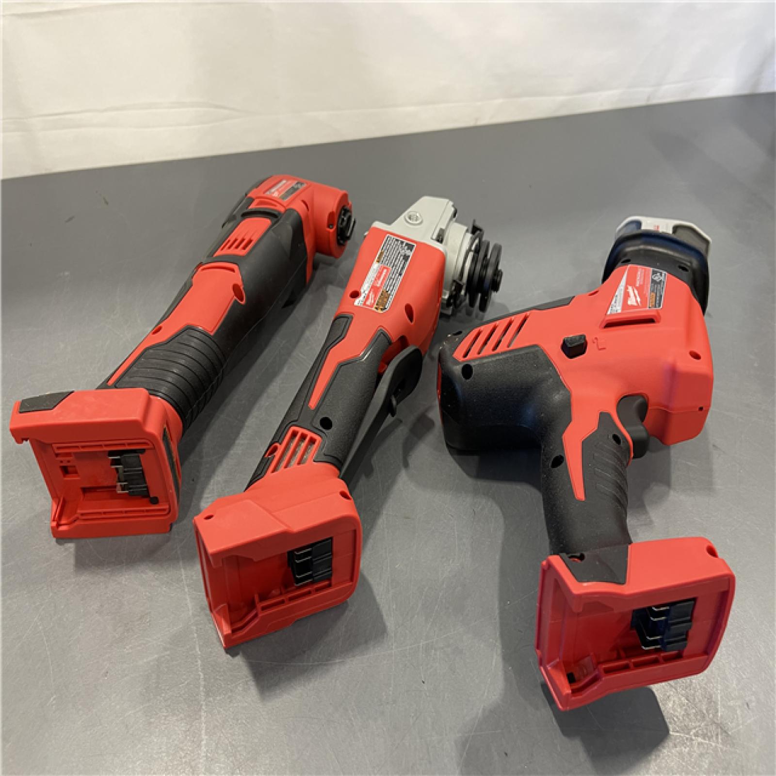 AS-IS - Milwaukee M18 18V Lithium-Ion Cordless Combo Kit (8-Tool) with (3) Batteries, Charger and (2) Tool Bags
