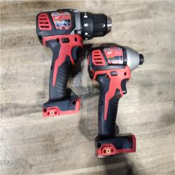 HOUSTON LOCATION - AS-IS Milwaukee M18 Brushed Cordless (2-Tool) Drill/Driver and Impact Driver Kit