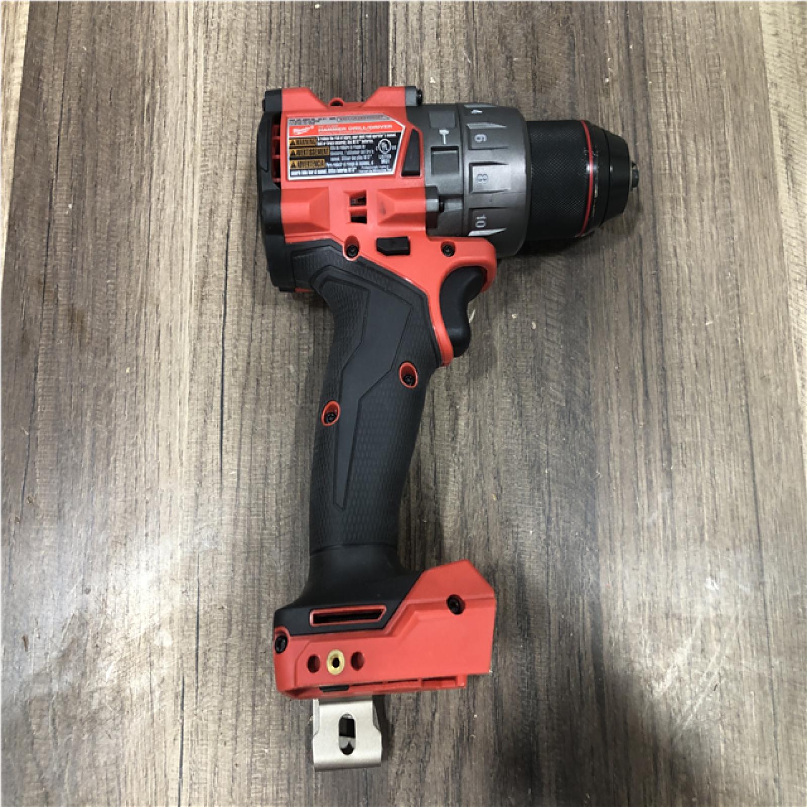 AS-IS Milwaukee FUEL 18V Lithium-Ion Brushless Cordless 1/2 in. Hammer Drill Driver Kit