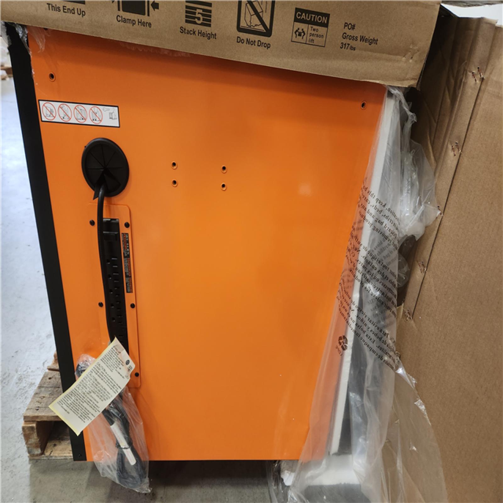 52 in. W x 24.5 in. D Standard Duty 10-Drawer Mobile Workbench Tool Chest with Solid Wood Work Top in Gloss Orange 52 in. W x 24.5 in. D Standard Duty 10-Drawer Mobile Workbench Tool Chest with Solid Wood Work Top in Gloss Orange