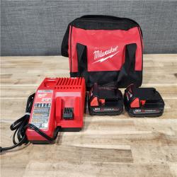 HOUSTON LOCATION - AS-IS Milwaukee M18 18V Lithium-Ion Cordless Drill Driver/Impact Driver Combo Kit