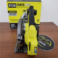 CALIFORNIA AS-IS RYOBI ONE+18V COMPACT BRUSHLESS 6-1/2CIRCULAR SAW (TOOL ONLY)