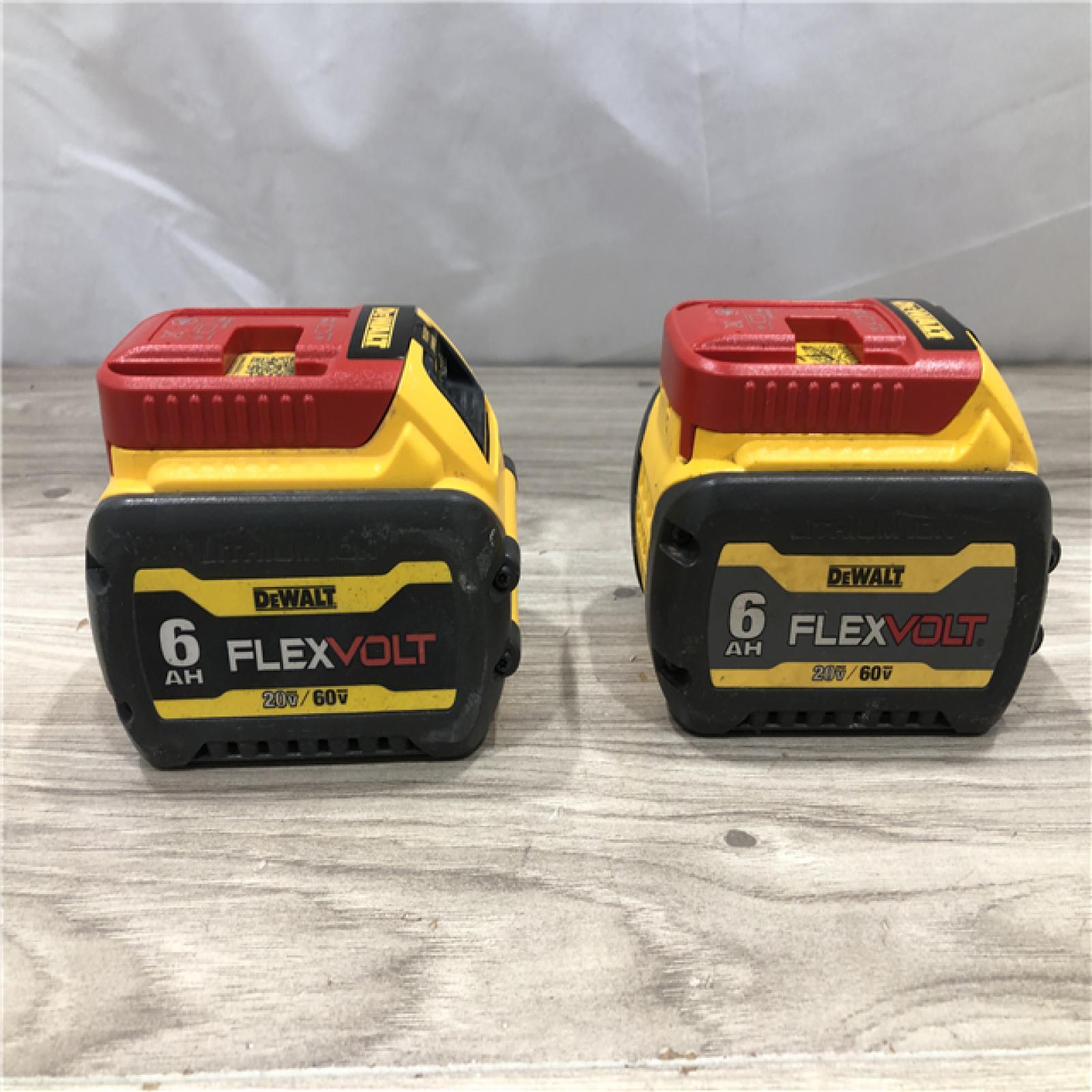 AS-IS DEWALT FLEXVOLT 20-Volt/60-Volt MAX Lithium-Ion 6.0Ah Battery Pack (2-Pack)