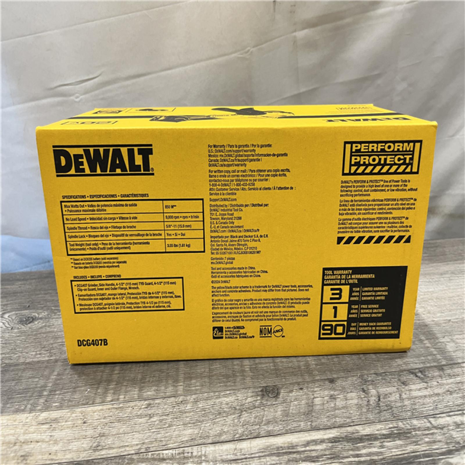 NEW - DEWALT 20-Volt MAX Cordless Brushless 4-1/2 in. Angle Grinder with Slide Switch (Tool Only)