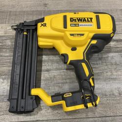 AS-IS DEWALT 20V MAX XR Lithium-Ion Electric Cordless 18-Gauge Brad Nailer (Tool Only)