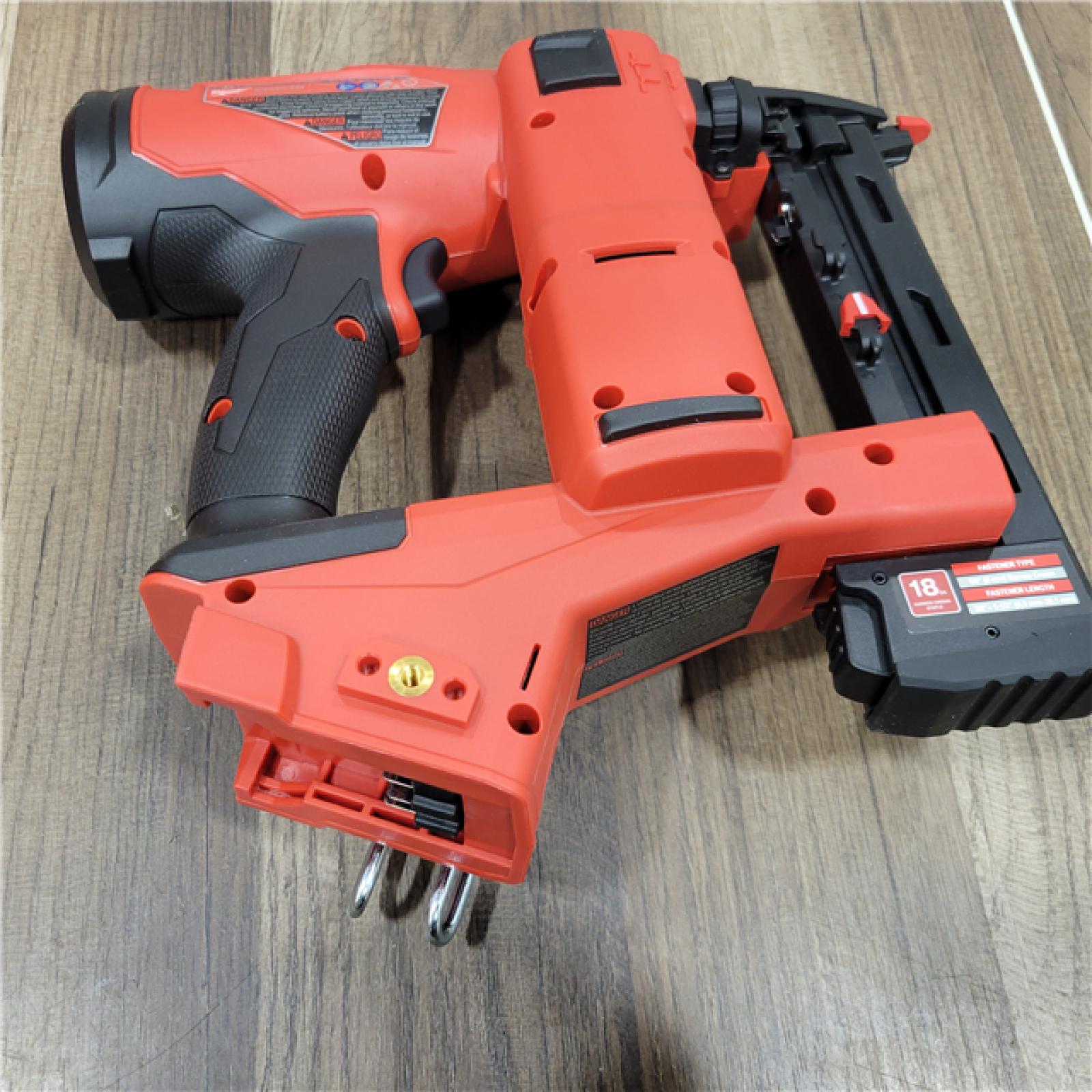 AS-IS MILWAUKEE M18 FUEL 18-Volt Lithium-Ion Brushless Cordless 18-Gauge 1/4 in. Narrow Crown Stapler (Tool-Only)