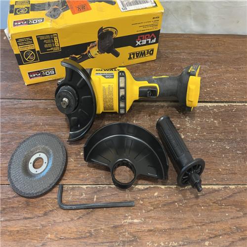 AS-IS DEWALT 60V MAX Cordless Brushless 4.5 in. to 6 in. Small Angle Grinder with Kickback Brake (Tool Only)