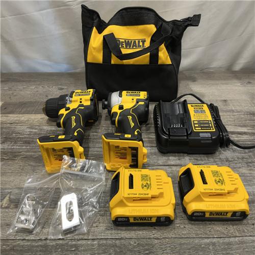 AS-IS DEWALT ATOMIC 20-Volt MAX Lithium-Ion Cordless Combo Kit
