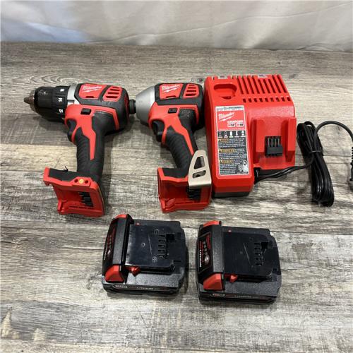 AS-IS Milwaukee 18V Lithium-Ion Cordless Drill Driver/Impact Driver Combo Kit