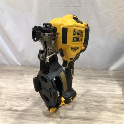 AS-IS DEWALT 20V MAX Lithium-Ion 15-Degree Electric Cordless Roofing Nailer Kit
