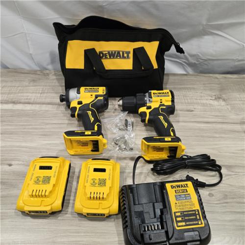 LIKE NEW! - Dewalt DCK225D2 20V MAX ATOMIC Cordless Drill Driver and Impact Driver Combo Kit