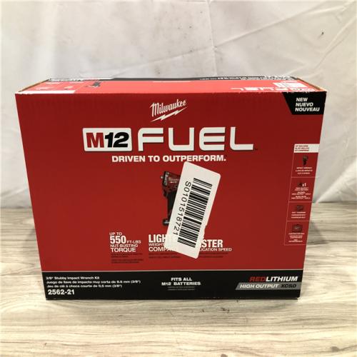 NEW! - Milwaukee FUEL 12V Li-Ion Cordless Stubby 3/8 in. Impact Wrench Kit