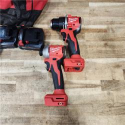 HOUSTON LOCATION - AS - IS Milwaukee 2 Tool Combo Kit W/ (2) Battery & Charger