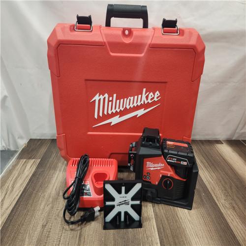 AS-IS- Milwaukee- M12 Green Beam Laser 360° 3-Plane Kit