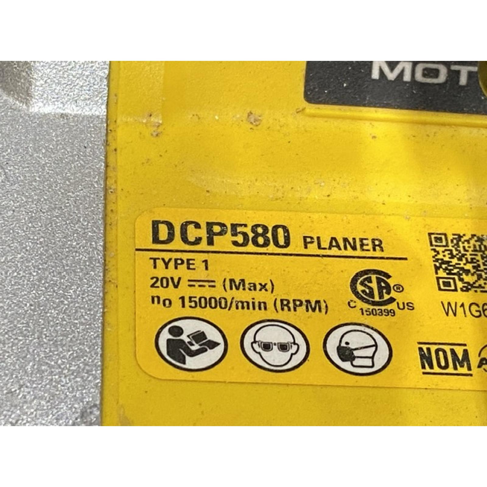 AS-IS DEWALT 20V MAX XR Cordless Brushless 3-1/4 in. Planer (Tool Only)