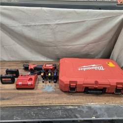 GOOD- Milwaukee M18 18-Volt Lithium-Ion Cordless Short Throw PEX Press Tool Kit w/ (3) Viega PureFlow Jaws