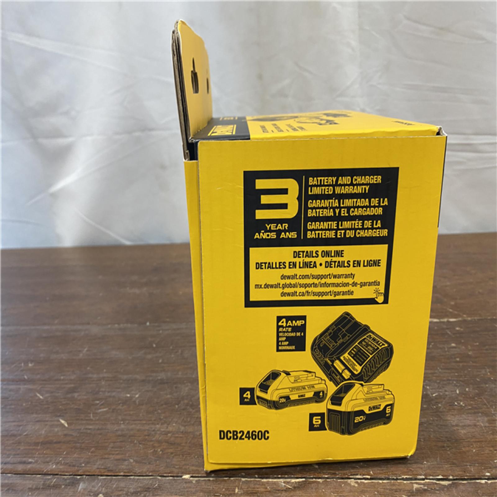 NEW DEWALT 20V MAX Lithium-Ion 6.0Ah and 4.0Ah Battery and Charger Starter Kit
