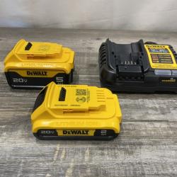 AS-IS DEWALT 20V MAX Lithium-Ion Battery Kit with 5.0Ah and 2.0Ah Battery and Charger