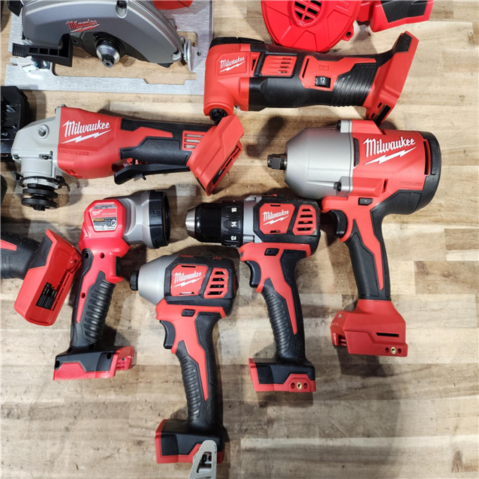 HOUSTON LOCATION - AS-IS Milwaukee 18-Volt Lithium-Ion Cordless (9-Tool) Combo Kit
