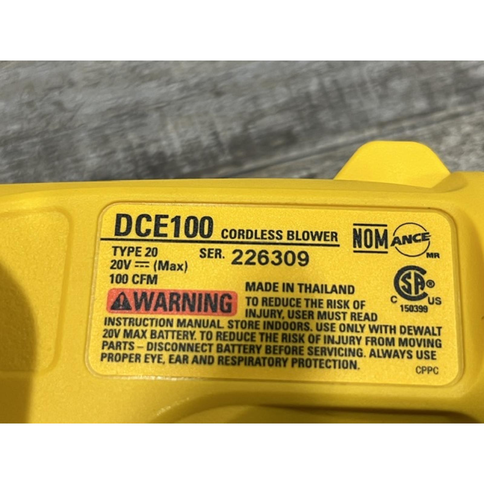 AS-IS DEWALT Cordless Compact Jobsite Blower(Tool Only)